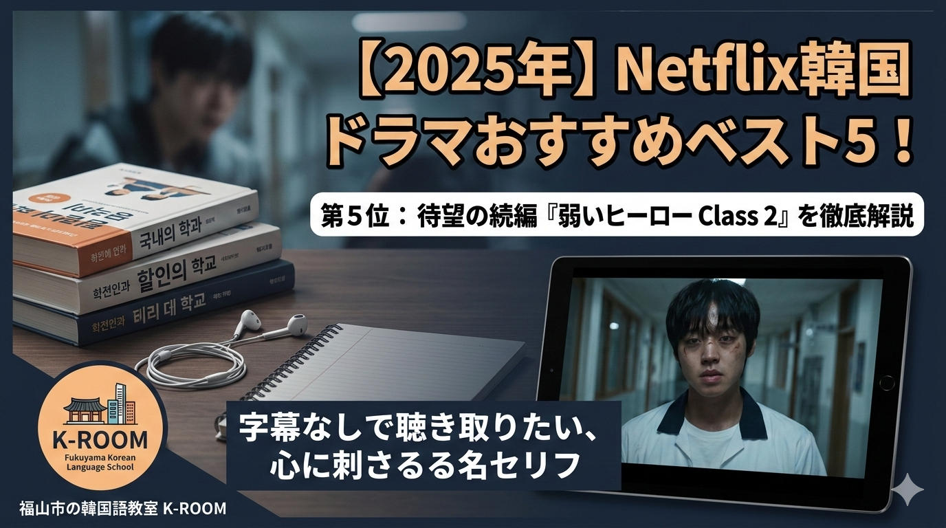 2025年Netflix韓国ドラマベスト5 弱いヒーロー解説画像